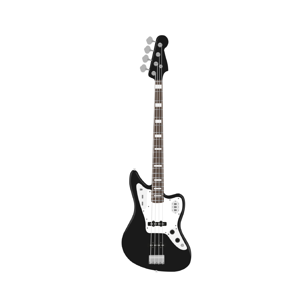 Bass Guitar Wall Sticker