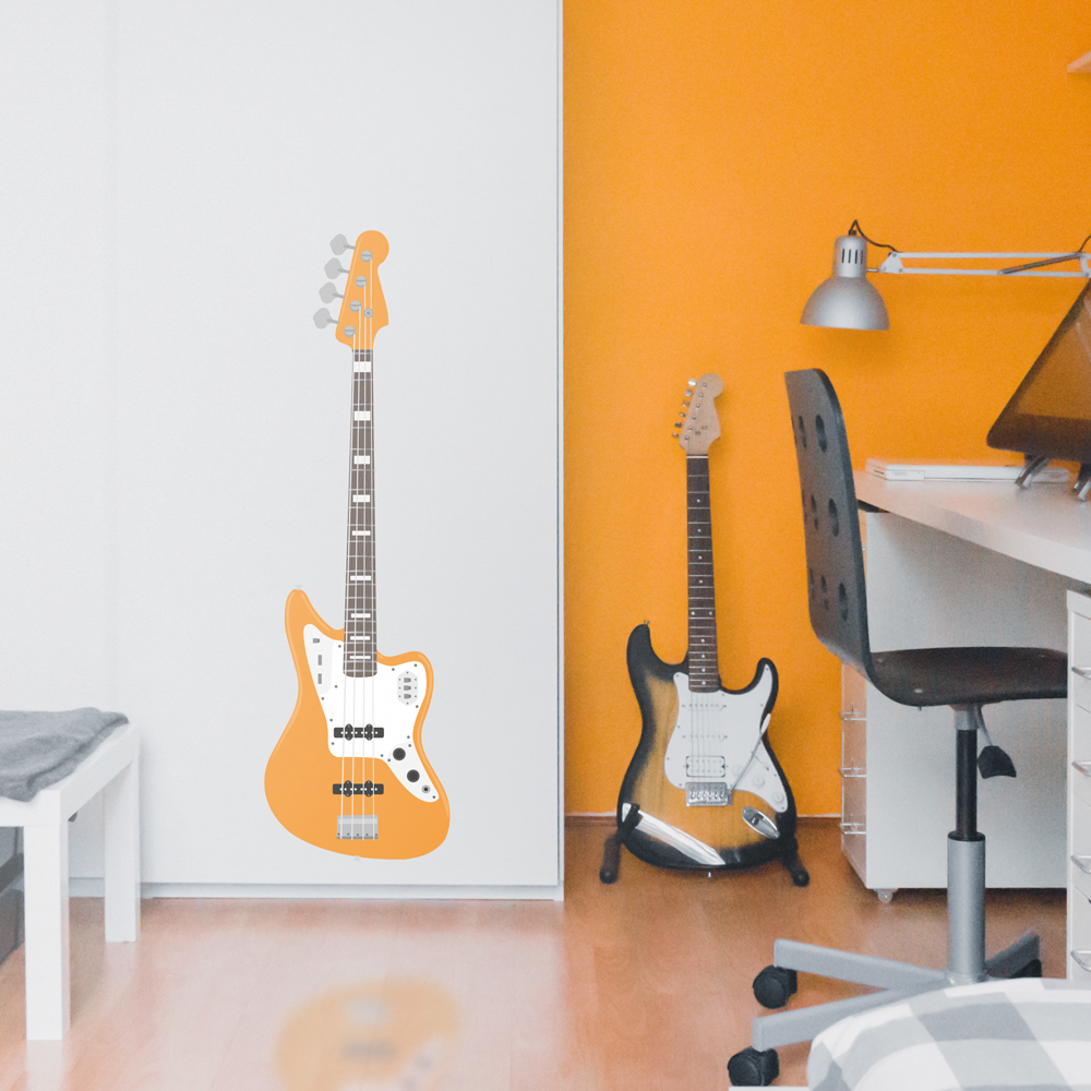 Bass Guitar Wall Sticker