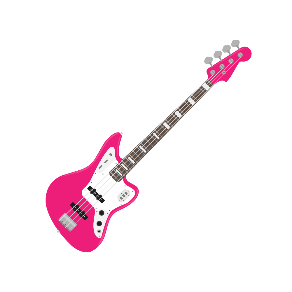 Bass Guitar Wall Sticker