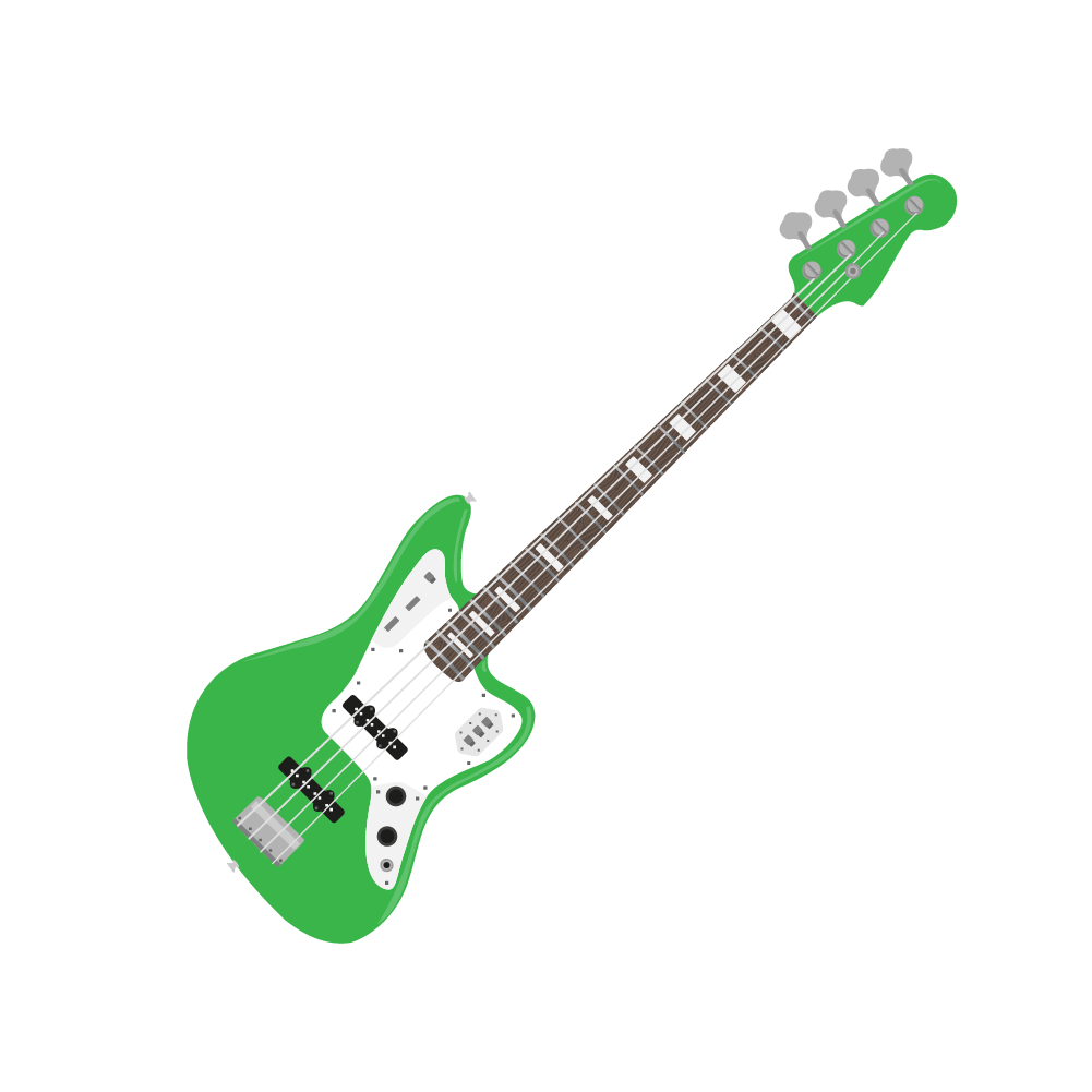 Bass Guitar Wall Sticker