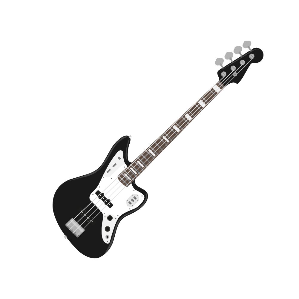 Bass Guitar Wall Sticker