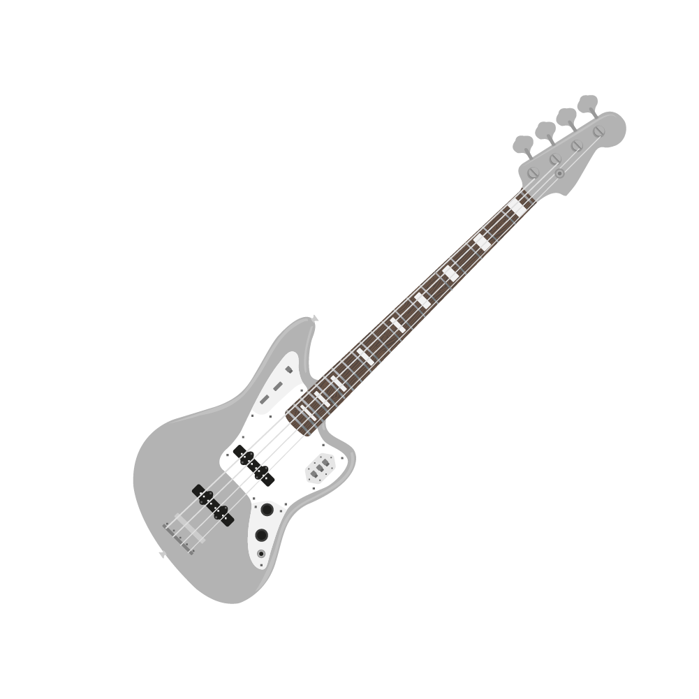 Bass Guitar Wall Sticker