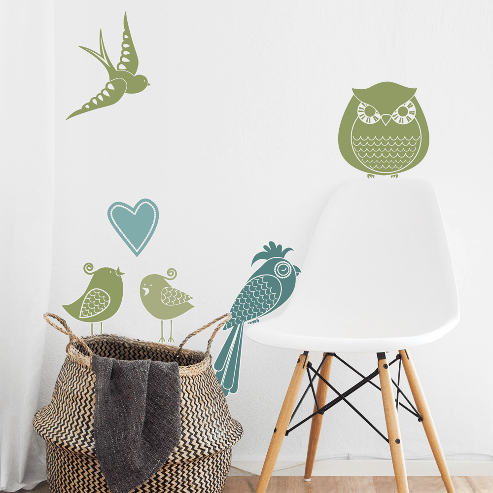 Bird Set Wall Stickers