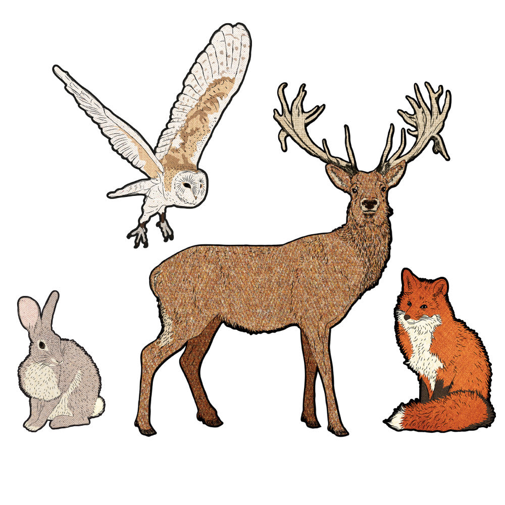 Stag, Owl, Fox and Rabbit Wall Sticker - Saver Set