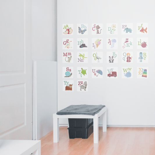 Alphabet Pictures Wall Stickers