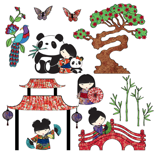 Japan Wall Sticker Set