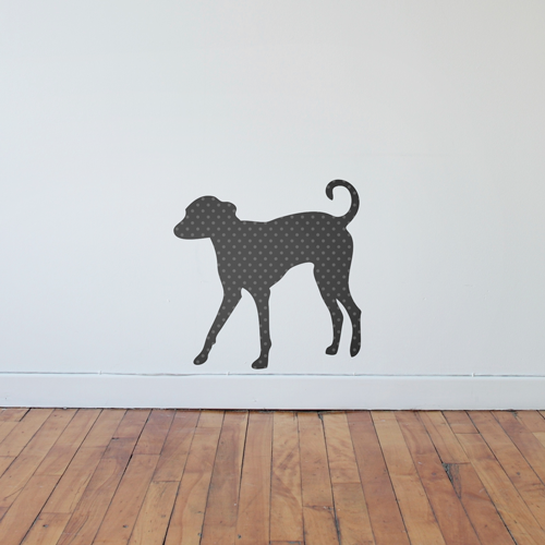 Grey Hound Dog Wall Sticker