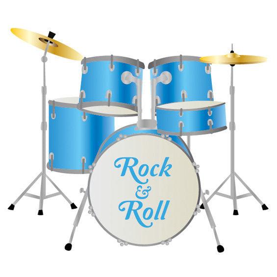 Drum Kit Wall Sticker