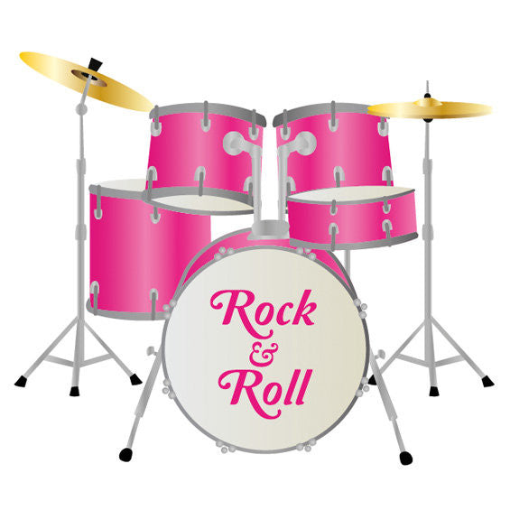 Drum Kit Wall Sticker