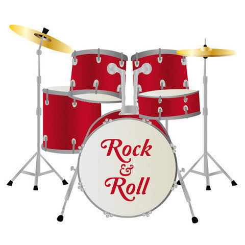 Drum Kit Wall Sticker