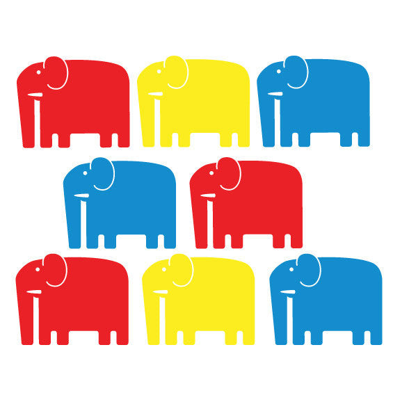 Elephant Family Wall Stickers