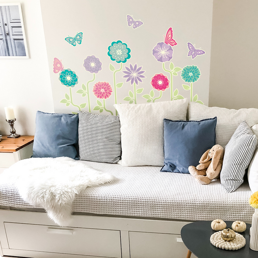 Garden Flowers Wall Stickers