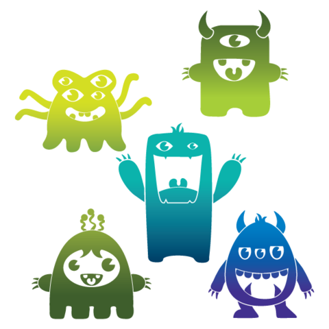 Monster Wall Stickers