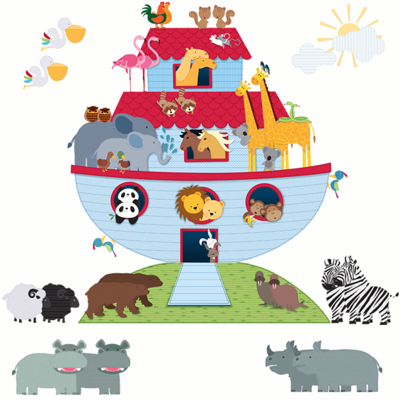 Noah's Ark Wall Stickers