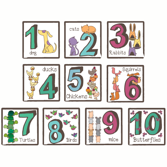 Number Wall Stickers