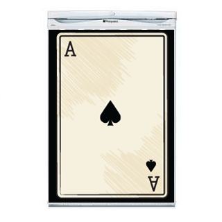 Playing Card Fridge Decal