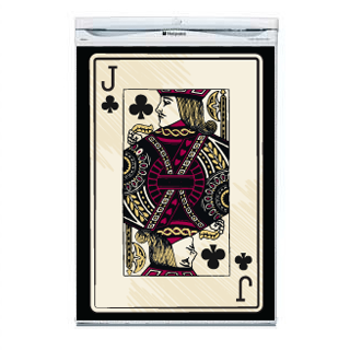 Playing Card Fridge Decal