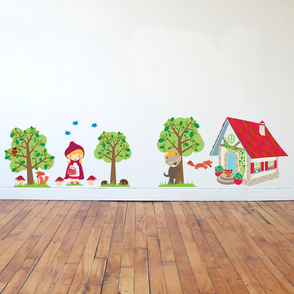 Red Riding Hood Wall Stickers