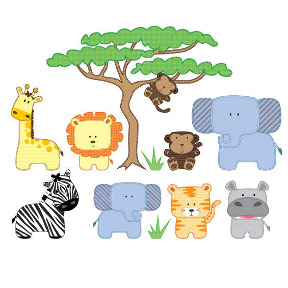 Safari Animals Wall Stickers