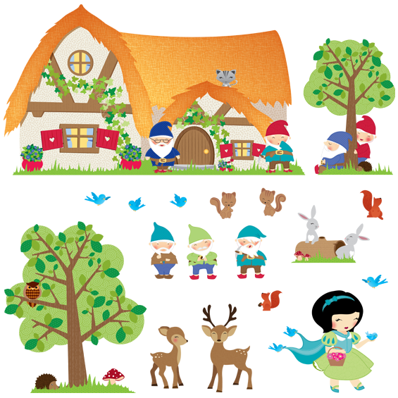 Snow White Wall Stickers